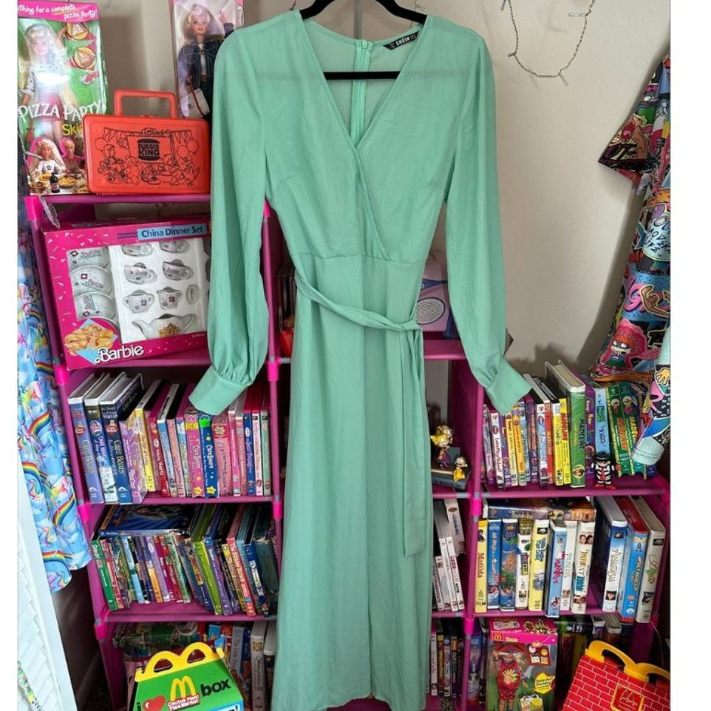 SHEIN LONG SLEEVE MAXI DRESS- SIZE M